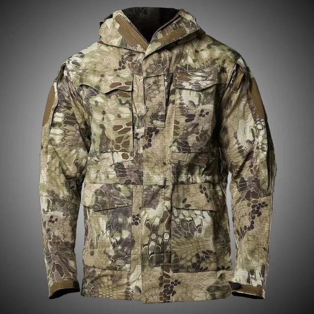 ARMY TACTICAL HOODED Jacket Casual Camouflage Windbreaker Coat Military ...