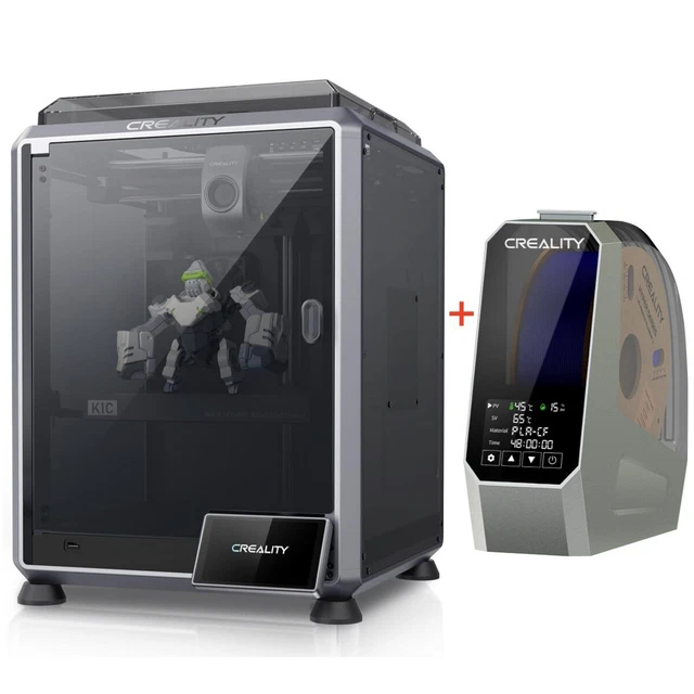CREALITY K1C 3D Printer 600mm/s AI Camera with Space PI Filament Dryer ...