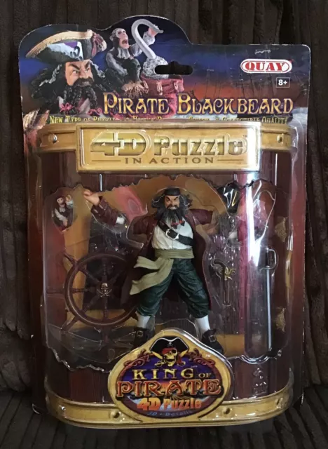 Model　Blackbeard　PicClick　King　Pirate　Puzzle　UK　Pirate　Of　In　4D　Kit　Action　QUAY　+)　(3D　£19.99
