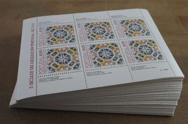 1982 Portugal; 200 Kleinbögen Azulejos, MiNr. 1557, postfrisch/MNH, ME 1000,-