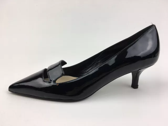 Delman Baily Pointed Toe Pumps Women’s Size 6, Black Patent Leather 2455