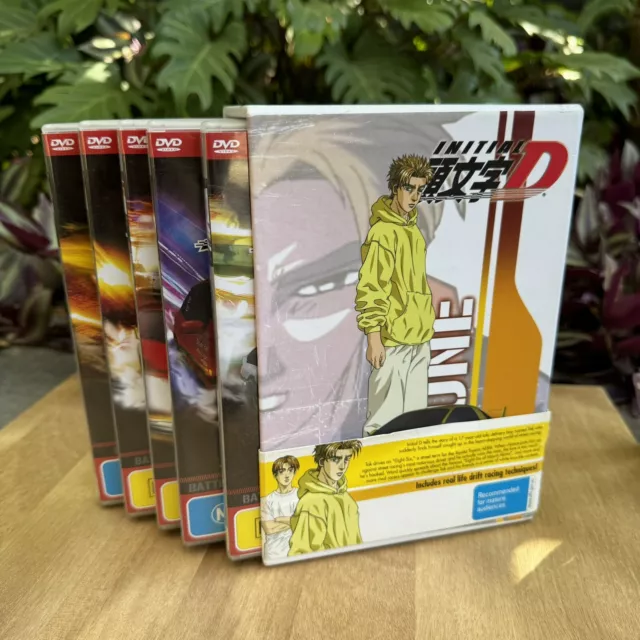 Initial D Collection 1 Volume 1 2 3 4 5 Anime Box DVD, Region 4 JAPAN 5 DVD Set