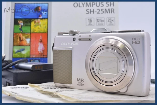 OLYMPUS STYLUS SH-25MR White Digital Camera 16.0MP 12.5x Zoom