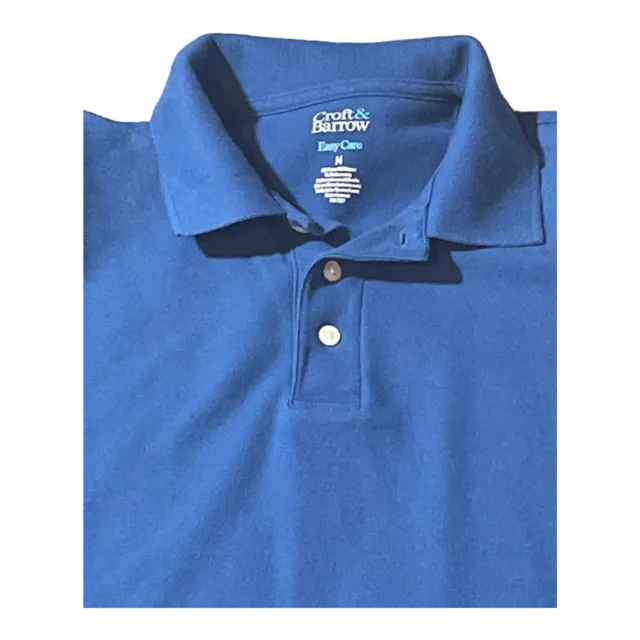 CROFT & BARROW Men's Size Medium Polo Easy Care Blue $13.59 - PicClick