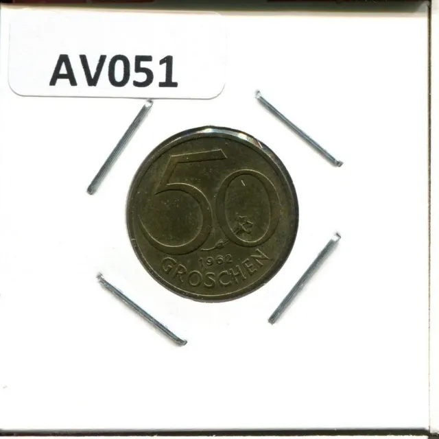 50 GROSCHEN 1962 AUSTRIA Coin #AV051C