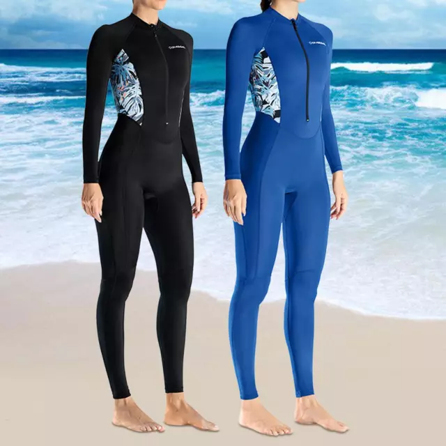 Women Wetsuit Quick Drying Full Body Jumpsuit Sun Protection Dive Suit for Scuba