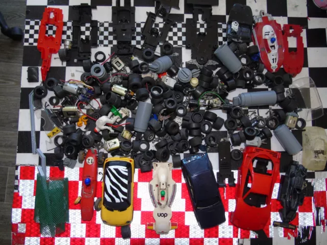 SCALEXTRIC SCRAPYARD -Car bodies Chassis & Parts - see photo's !