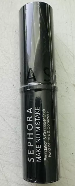 SEPHORA Make No Mistake Foundation & Concealer Stick Full Size EBONY ~ 16 Sealed