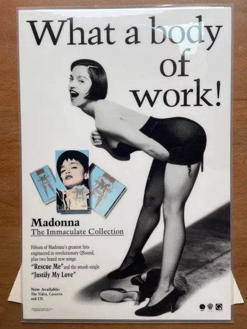 MADONNA - The Immaculate Collection - 1990 Laminated Countertop Display - USA