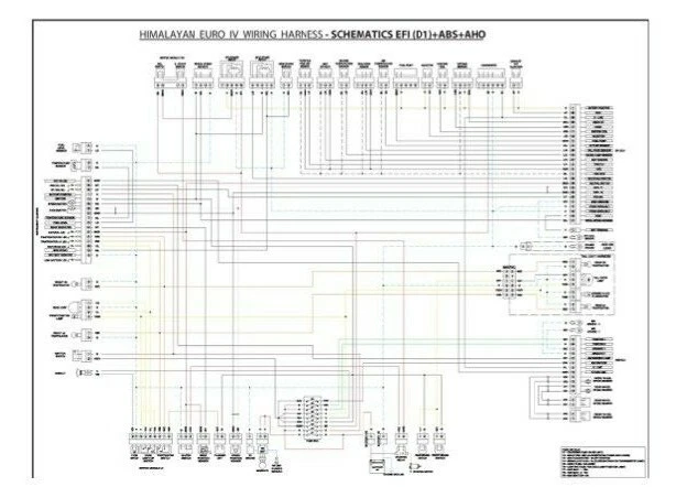 ROYAL ENFIELD HIMALAYAN Euro IV BS4 EFI Motorcycle colored WIRING