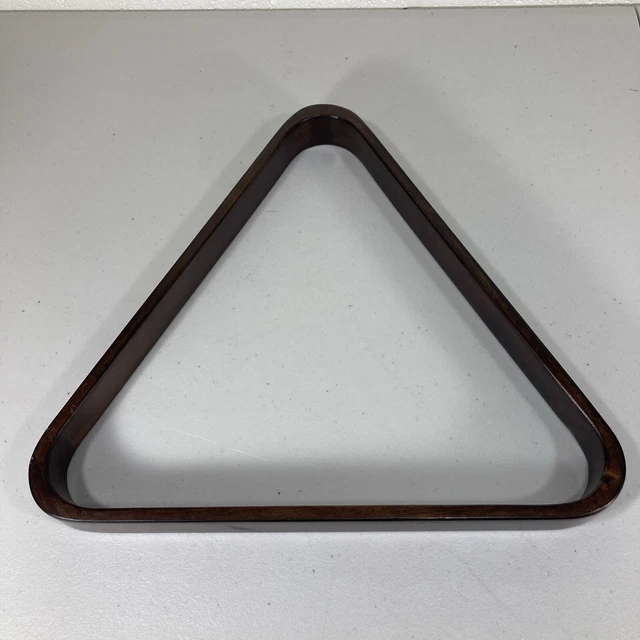 Vintage Wood Pool Ball Rack Billiards Wooden Triangle