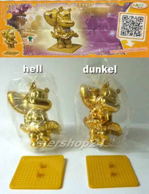 Alle 2 Sonderfiguren GOLDENES MARYLINCHEN gold (hell & dunkel) + 2 EU-BPZ