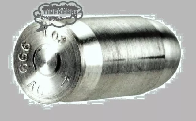 Silver Bullet 45 Caliber  1 Troy Oz. Pure Solid Fine Silver 999 Acp Bullet Round