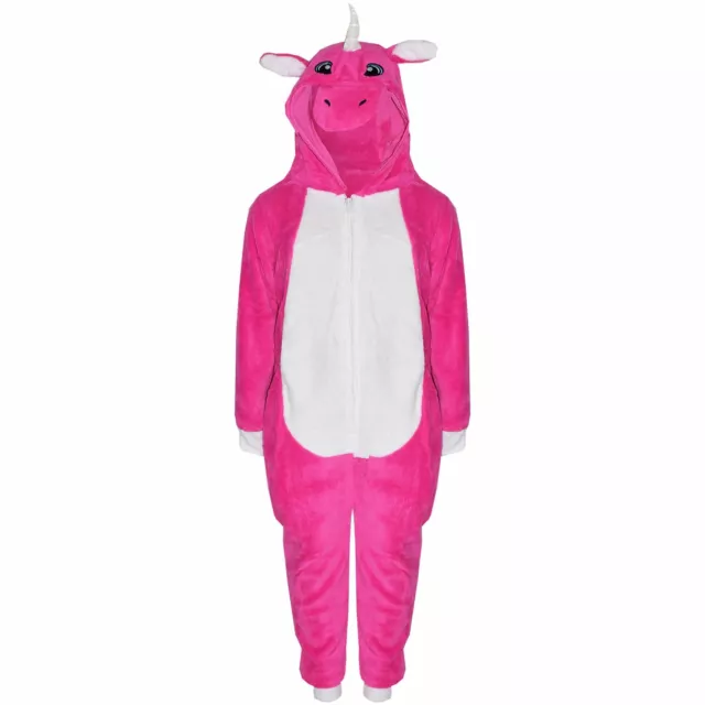 Kids A2Z Onesie One Piece Unicorn Pyjamas World Book Day Costume Girls 2-13 Yrs