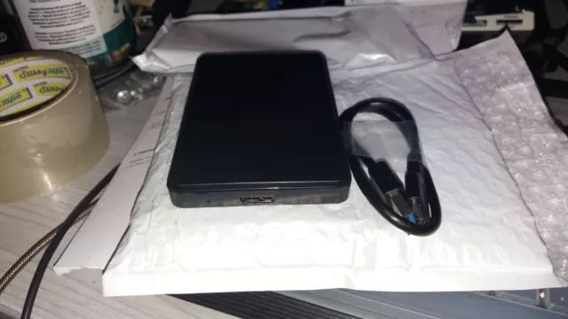 1 x Portable Black 1TB 2.5" USB-3 PC LAPTOP EXTERNAL HARD DISK DRIVE HDD, USB Po
