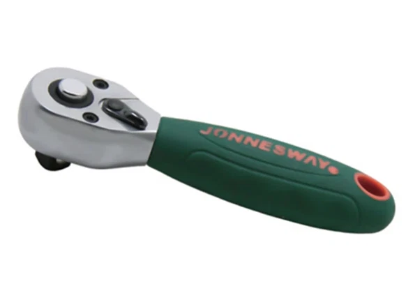 JONNESWAY R3703B 3/8" Dr. ANTI-SLIP GRIP STUBBY RATCHET HANDLE48-TEETH
