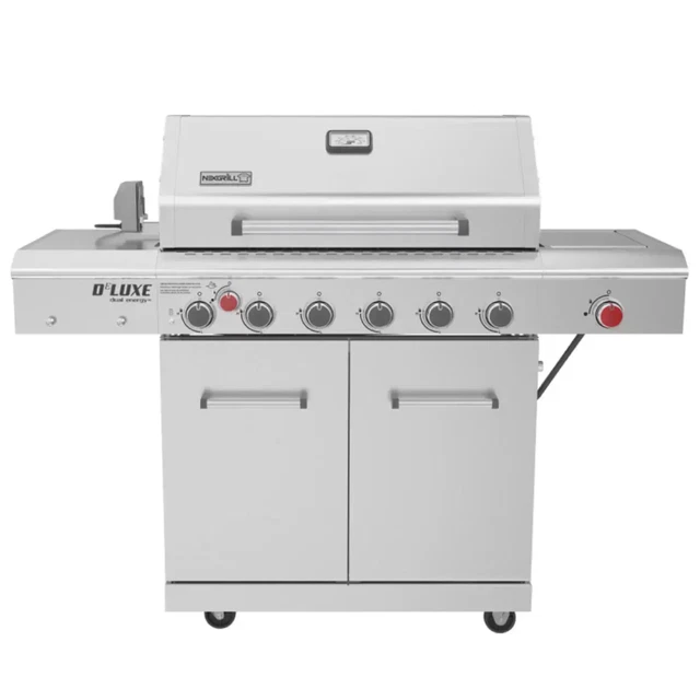 Nexgrill 7 Brenner Edelstahl Gasgrill + Seitenbrenner + Drehserie Kit +