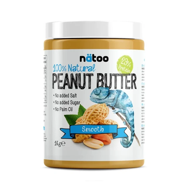 NATOO 100% Natural Peanut Butter SMOOTH 1kg