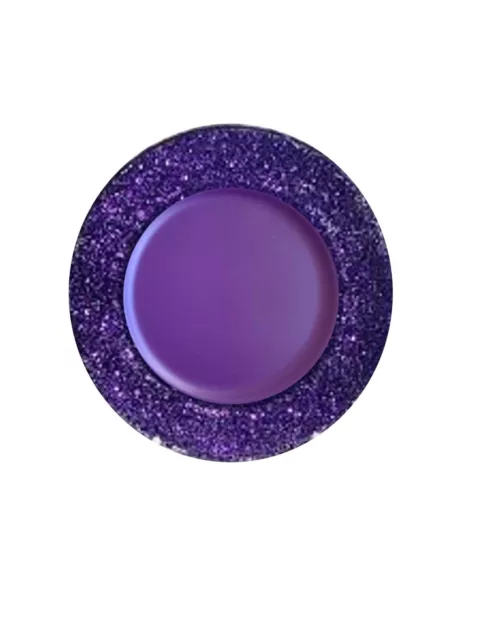 Purple Glitter Plate Chargers, Set of 6