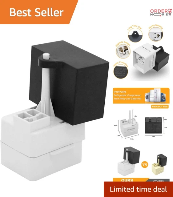 thumbnail image 2 of Scaroo WPW10194431 Compressor Start Relay Replacement For Whirlpool Refrigerator - 1-Pack 2 of 6