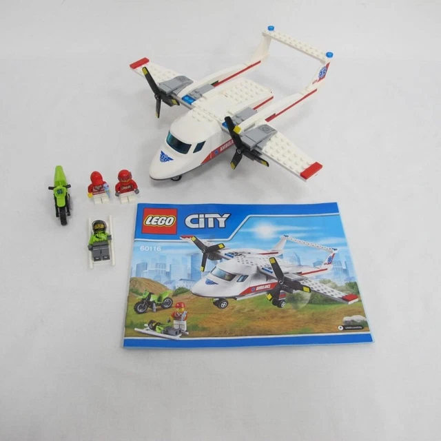 LEGO CITY AMBULANCE Plane with motorbike and instructions. 8.38 PicClick UK
