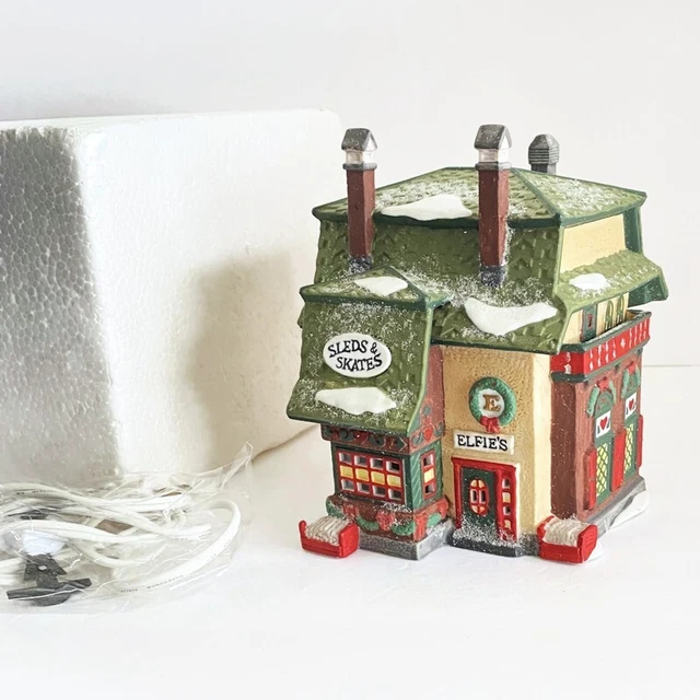 1992 North Pole Series Elfies Sleds and Skates Village Collection Dept 56 No Box