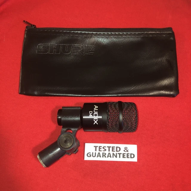 Audix D4 Drum Mic+DClip Set+Shure SM57/58 case Kit Used Hypercardioid microphone Audix D4 Drum Mic+DClip Set+Shure SM57/58 case Kit Used Hypercardioid microphone