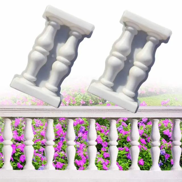 Roman Column Mold Balcony Garden Pool Fence Cement Plaster Railing I4N9