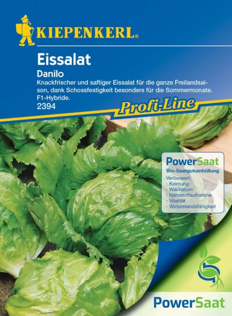 Eissalat Danilo PowerSaat schossfeste Sorte Saatgut Kiepenkerl lactuca sativa