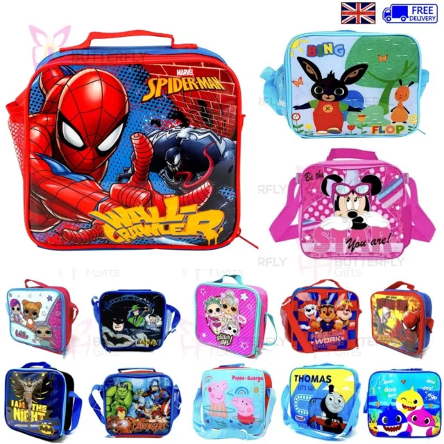 Kids Boys Girls Insulated Character Lunch Bags LOL Paw Patrol School Lunch Box