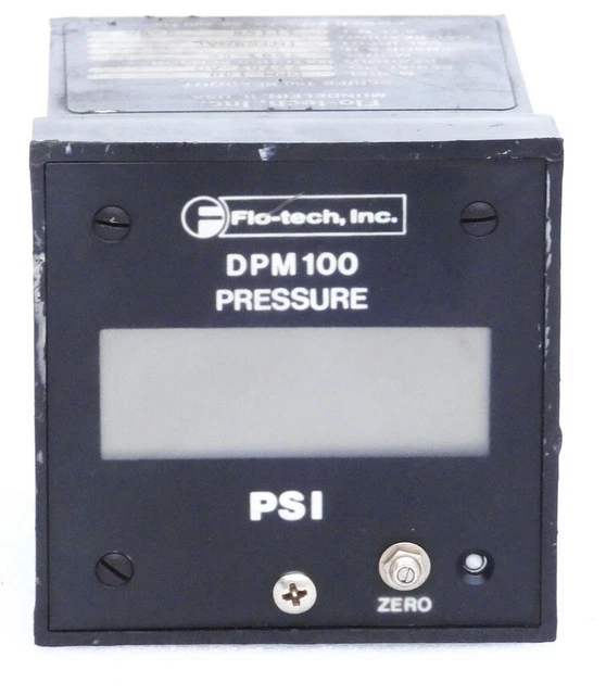FLOTECH DPM100 FLOW Meter Readout And Sensor Model Dpm100 139.00