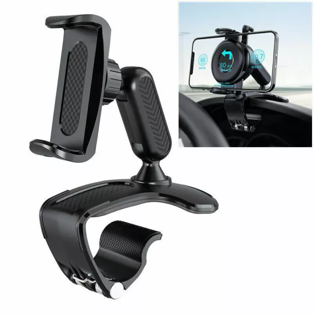 Black Car Dashboard Mount Holder Stand Clamp Cradle Clip Tool For GPS Cell Phone