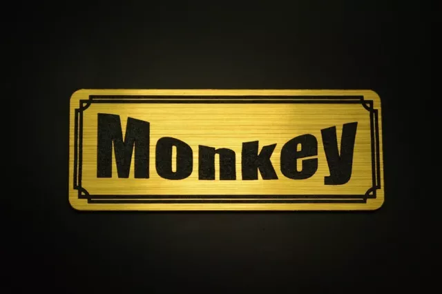 Honda Monkey E-201-1 Gold/Black Sticker Honda 125 50 Emblem Decal Fenderless