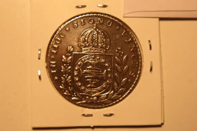 Empire of Brazil Pedro I 640 Reis - Rio de Janeiro - Silver Coin
