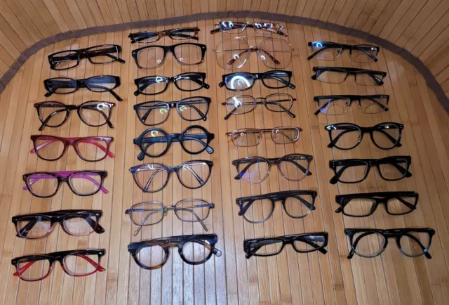 Lot of 30 Lost & Found Eyeglasses Frames Eyewear Variety Designers and Brands