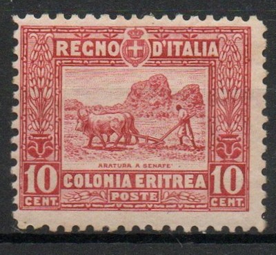 E L.1,75 3 * COLONIE ERITREA 1928 50C 