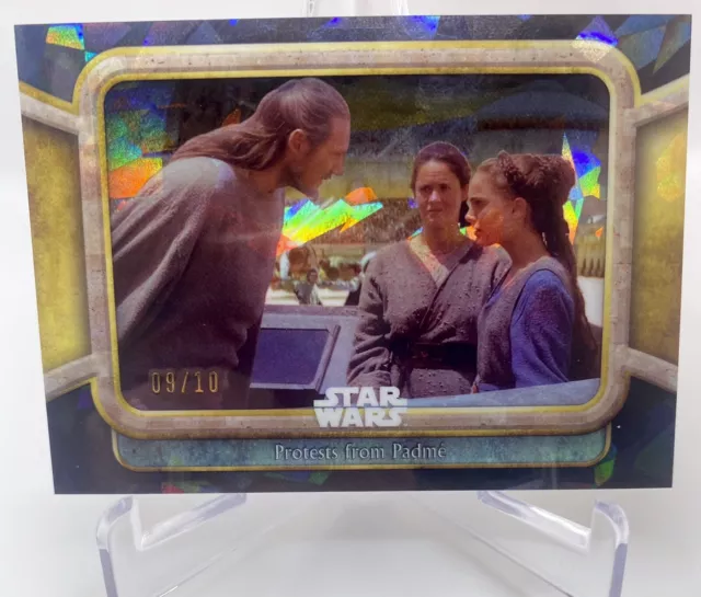 2024 Star Wars Topps Chrome Sapphire “Protests From Padme” Black Parallel 09/10