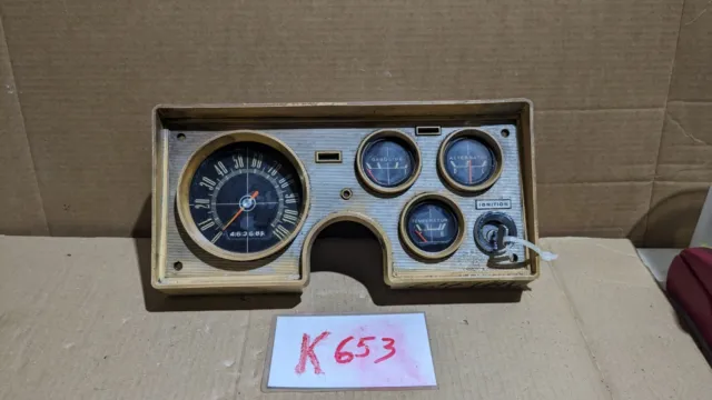 1964 Mopar Barracuda Valiant Original Speedometer Dash Gauge Cluster With Key