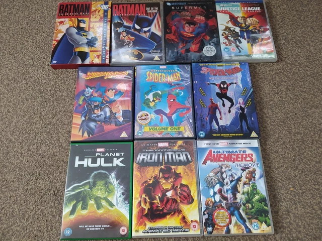 Dvd Bundle Animation Superhero DC Marvel, Superman, Batman, Spiderman NEW OFFER