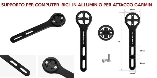 Support XON Pour Attache Directe Garmin Edge - Aluminium CNC - Neuf