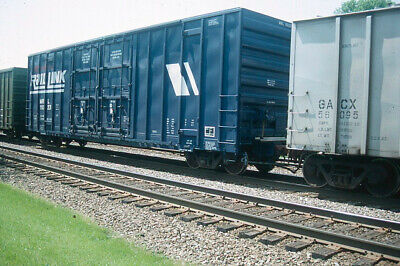 Railroad Slide - Rail Link #11023 Box Car 1993 Western Springs Illinois Freight