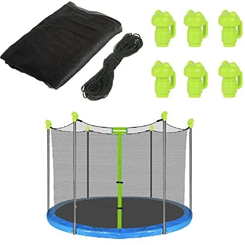 Trampoline Net Replacement Safety Enclosure Net with Adjustable Straps for 14FT