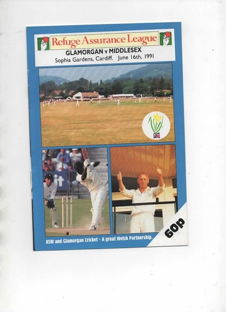 May 91 GLAMORGAN v MIDDLESEX Refuge Assurance League