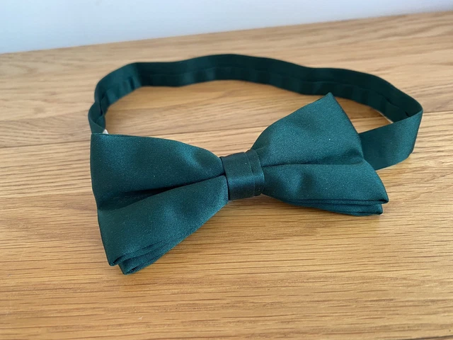 Cravatta vintage con rack cravatta - scuro / verde bottiglia pre-legata - Made in England