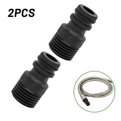 BSP 1.3cm 2pcs Bsp Tétine Tuyau Connecteur Robinet Adaptateur Fixation Extérieur 