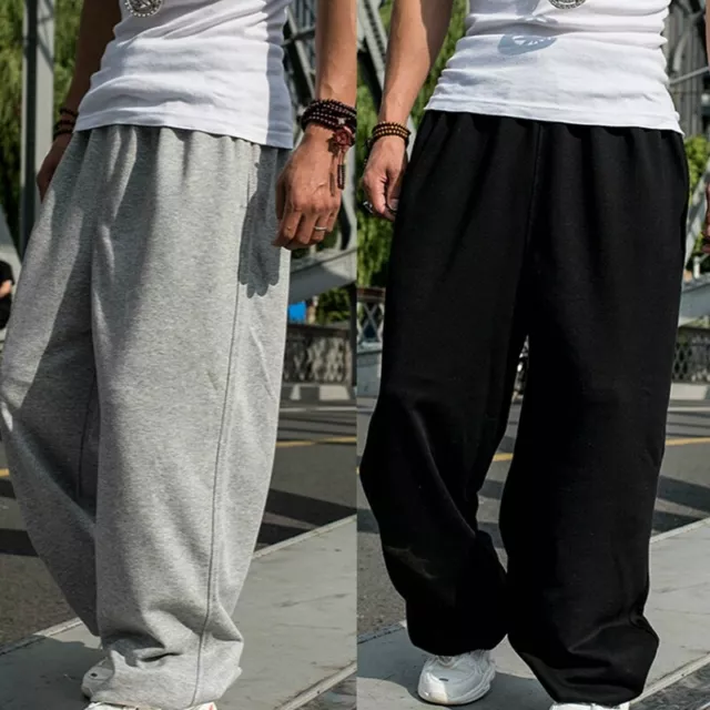 MEN LOOSE FIT Sweatpants Hip Hop Dance Pants Sports Jogger Baggy Trousers  Casual £37.67 - PicClick UK