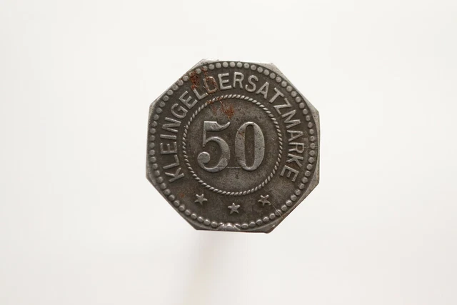 Germany War Money Token 50 Pfennig Ilmenau Iron B19 #T2229