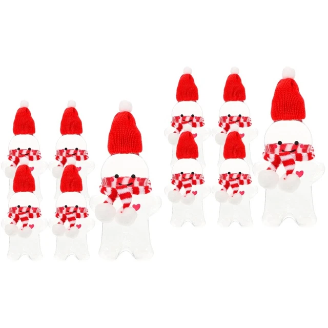 10 set cotone uomo pan di zenzero vetro bambino bottiglie per bevande vuote