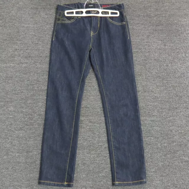 DKNY Jeans Womens Size 12 Blue Dark Wash Denim Greenwich Slim Straight