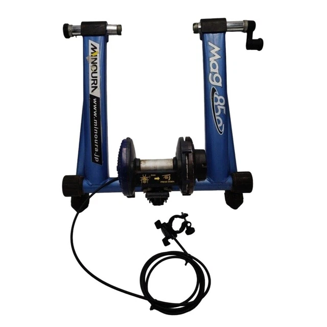 Minoura MAG 850 Stationary Bicycle Bike Trainer W/ Handlebar Resistance Adjuster